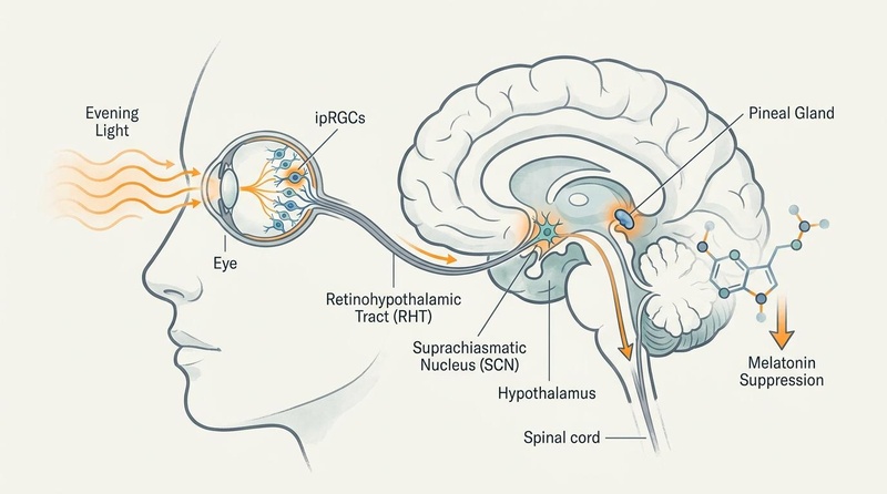 DLMO Pathway and Melatonin Suppression