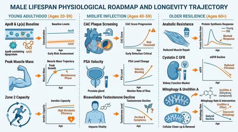 Men's Longevity Lifespan Health Trajectory