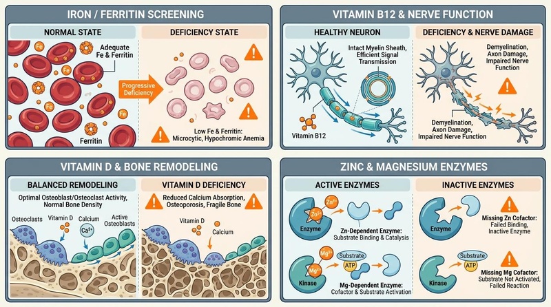 Deficiencias de micronutrientes y cribado de biomarcadores