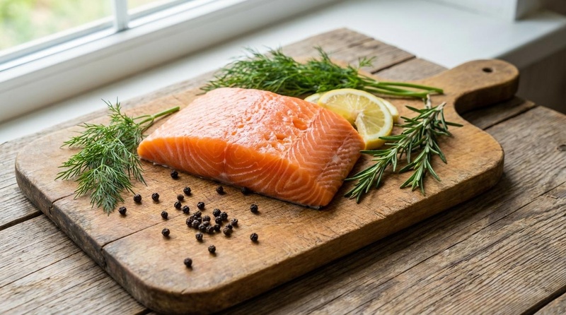 Filete de salmón fresco