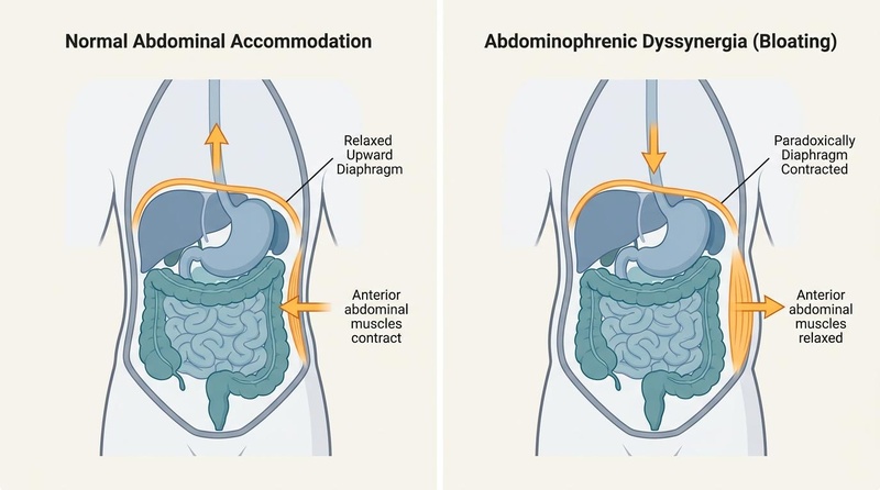 Abdominophrenic Dyssynergia Mechanics