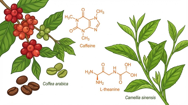 Caffeine-Theanine Synergy