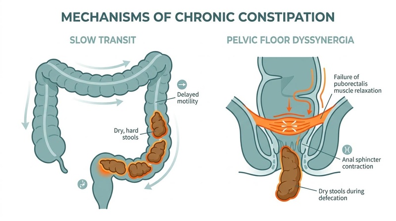 Chronic Constipation Mechanics