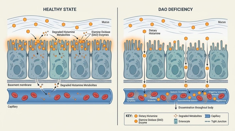Diamine Oxidase (DAO) and Histamine Degradation