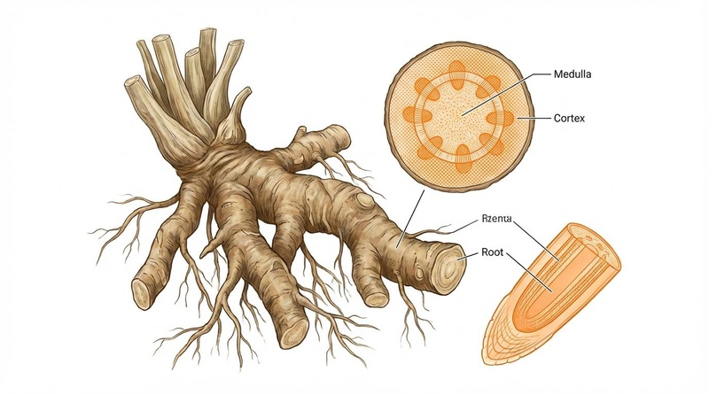 Elecampane Root Illustration