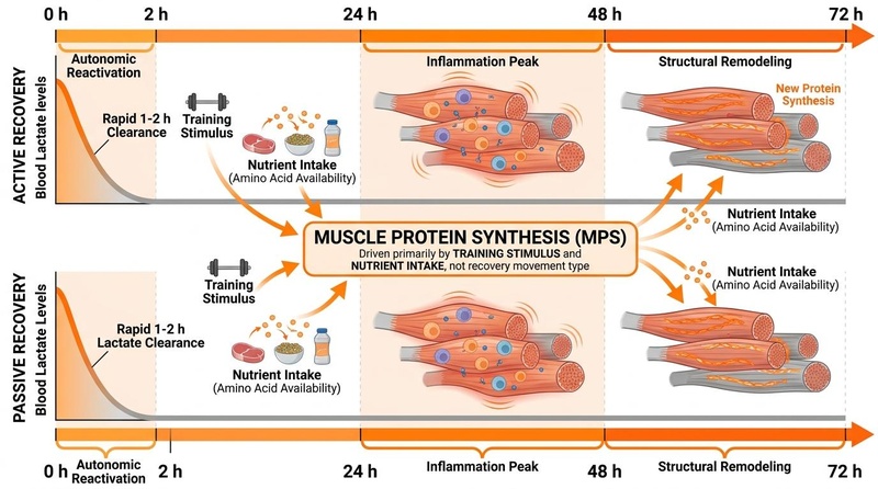 Physiological timelines and inflammatory processes during exercise recovery
