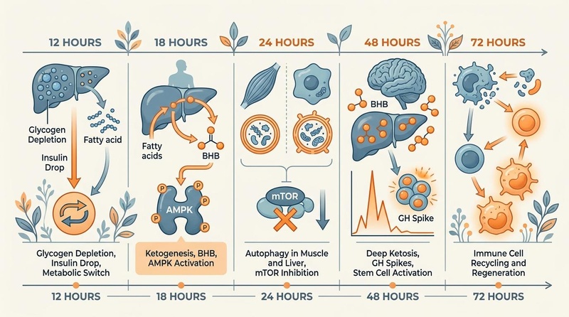 Fasting Physiological Timeline