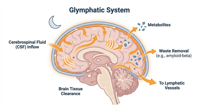 Glymphatic system clearing waste during slow-wave sleep Glymphatic System Waste Clearance