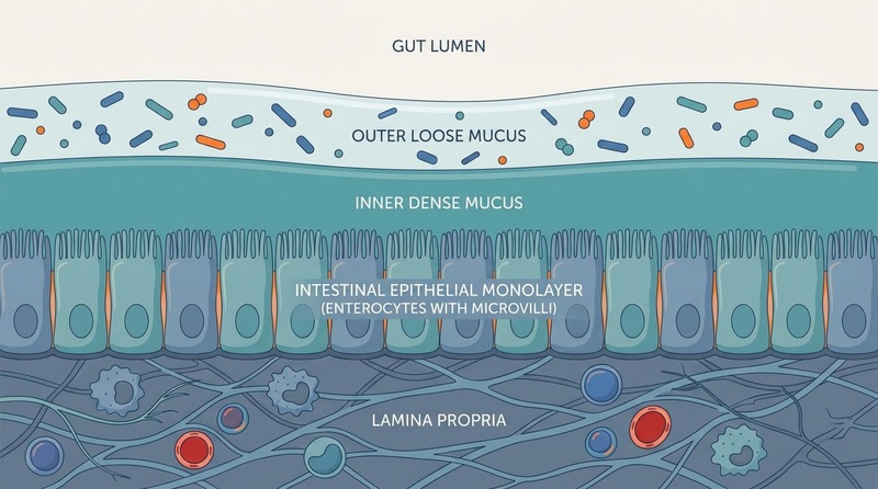 The Multi-Layered Architecture of the Gut Barrier