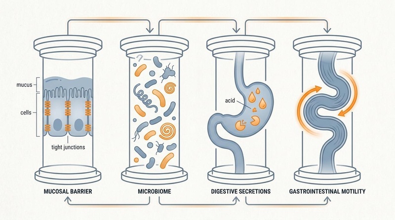 The Four Pillars of Gut Health