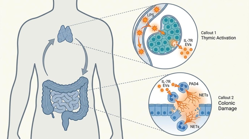 Thymus-Gut Communication Axis