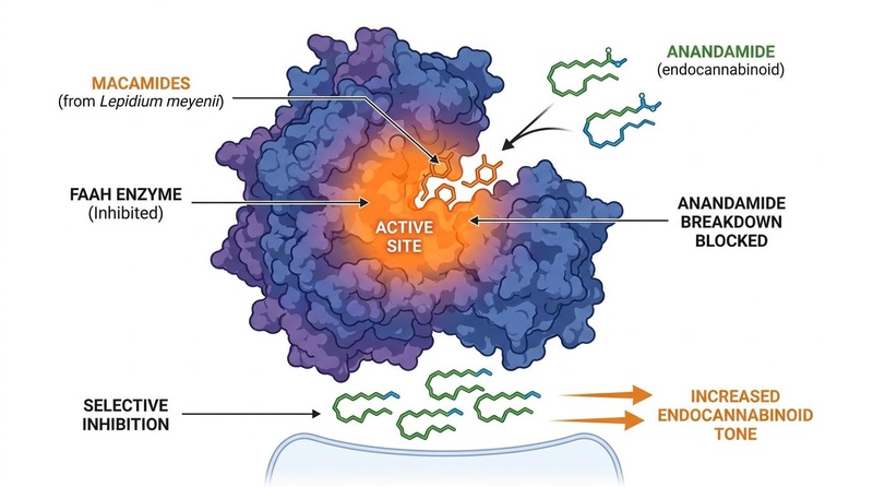 FAAH Inhibition by Macamides