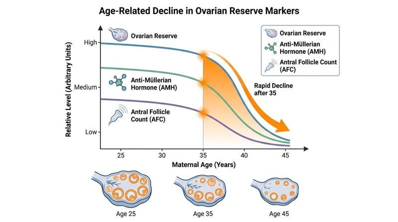 Age-Related Decline in Ovarian Reserve Markers