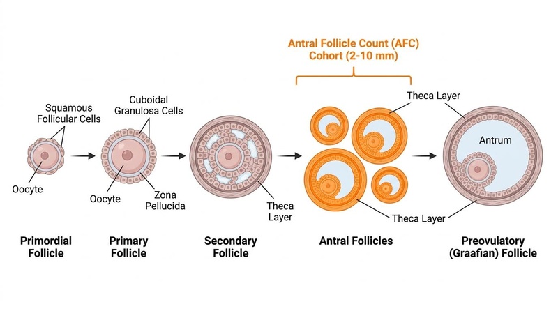 Comparative ovarian folliculogenesis and endocrine markers