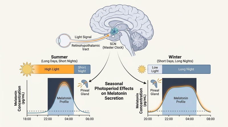Seasonal Daylength Melatonin Profiles