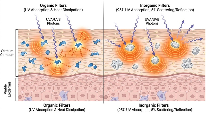 Sunscreen Mechanisms of Action