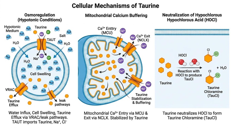Taurine Mechanisms