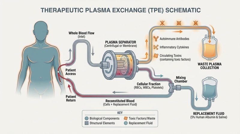 Therapeutic Plasma Exchange Mechanism