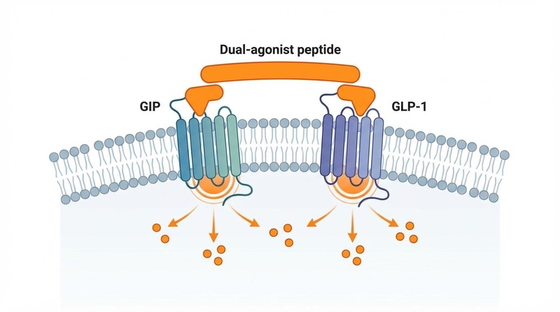 Mecanismo de activación dual del receptor GIP/GLP-1