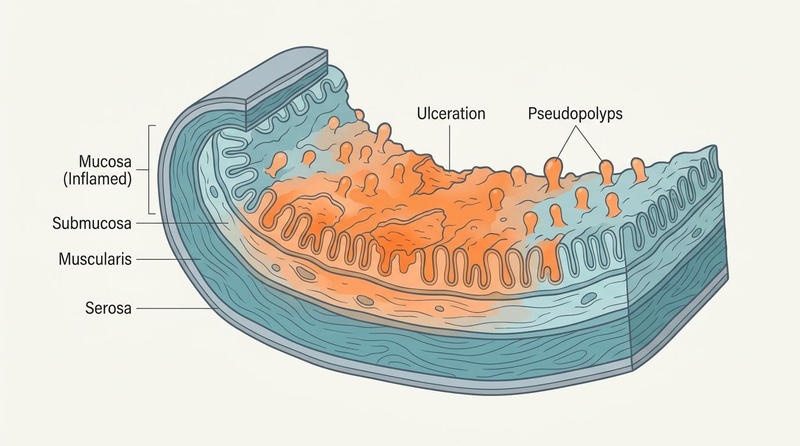 Ulcerative Colitis Mucosal Damage