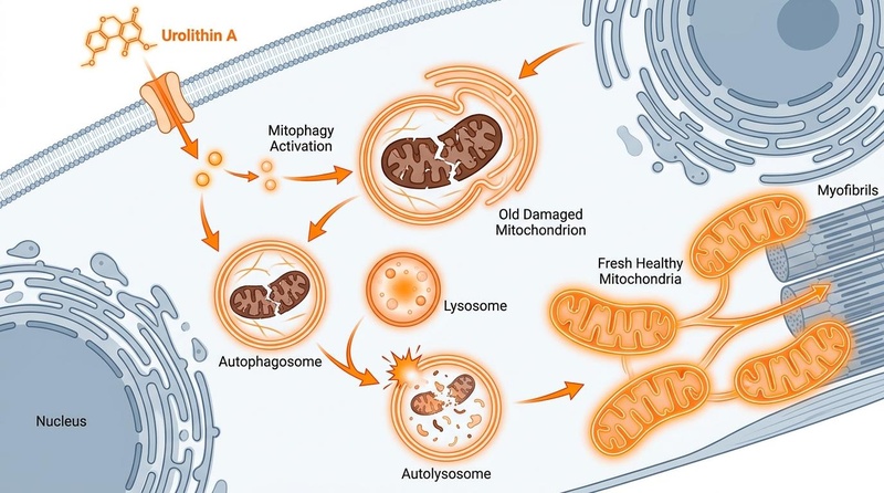 Urolithin A cellular mitophagy mechanism